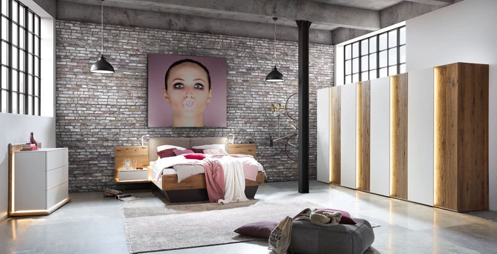 חדר שינה מעץ מלא תוצרת גרמניה דגם Feel