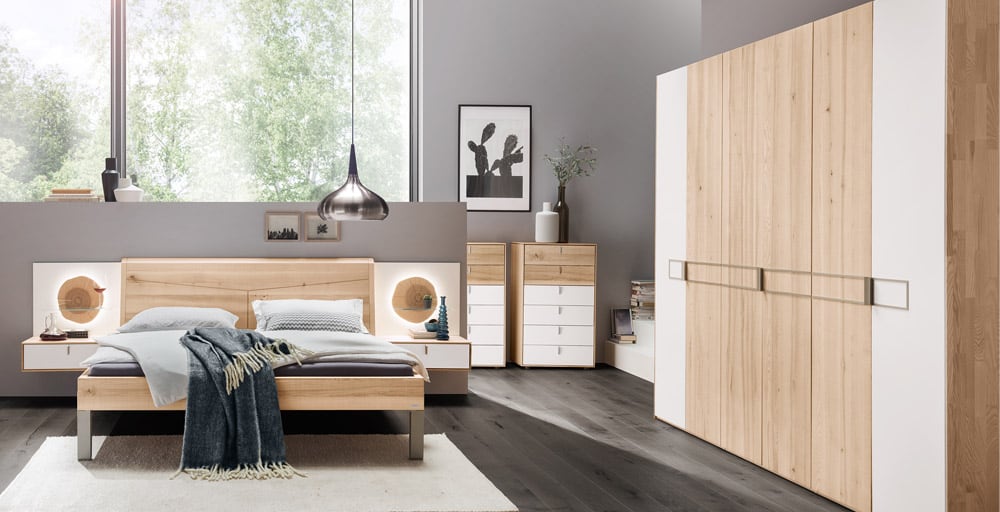 חדר שינה מעץ מלא תוצרת גרמניה דגם Meta