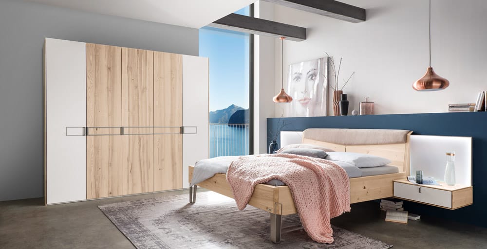 חדר שינה מעץ מלא תוצרת גרמניה דגם Meta