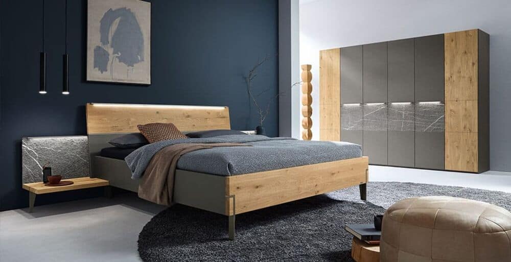 חדר שינה מעץ מלא תוצרת גרמניה דגם Milo